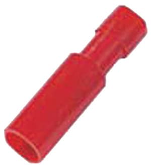 INTERCABLE - Vollisolierte Rundsteckhülse 0,5-1mm² Stecker 4mm rot