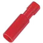 INTERCABLE - Vollisolierte Rundsteckhülse 0,5-1mm² Stecker 4mm rot