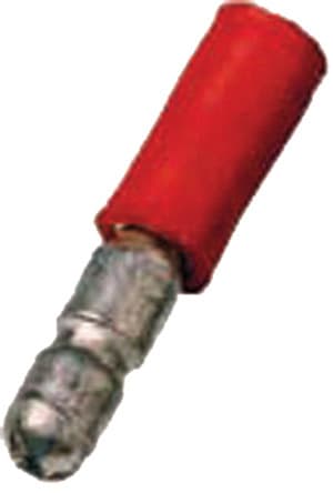 INTERCABLE - Isolierte Rundstecker 0,5-1mm² Stecker 4mm rot