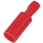 INTERCABLE - Vollisolierte Rundstecker 0,5-1mm² Stecker 4mm rot
