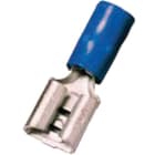 INTERCABLE - Isolierte Flachsteckhülse 1,5-2,5mm² 6,3 x 0,8 blau Messing, Groß-VE