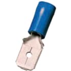 INTERCABLE - Isolierte Flachstecker 1,5-2,5mm² 6,3 x 0,8 blau Messing