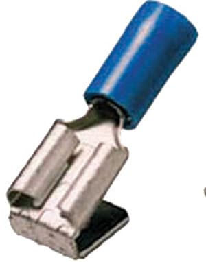 INTERCABLE - Isolierte Steckverteiler 1,5-2,5mm² 6,3 x 0,8 blau mit Abzweig