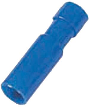 INTERCABLE - Vollisolierte Rundsteckhülse 1,5-2,5mm² Stecker 4mm blau