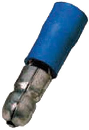 INTERCABLE - Isolierte Rundstecker 1,5-2,5mm² Stecker 5mm blau
