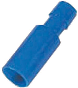 INTERCABLE - Vollisolierte Rundstecker 1,5-2,5mm² Stecker 4mm blau