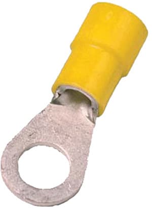 INTERCABLE - Isolierte Quetschkabelschuh DIN 46237, 4-6mm² M5 gelb