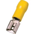 INTERCABLE - Isolierte Flachsteckhülse 0,1-0,4mm² 2,8 x 0,8 gelb Messing