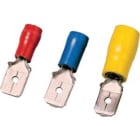 INTERCABLE - Isolierte Flachstecker 0,5-1mm² 2,8 x 0,8 rot Messing PC
