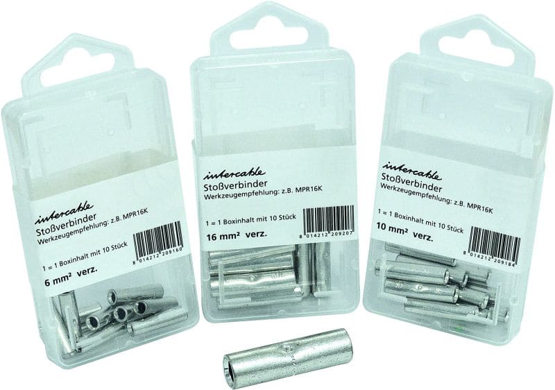 INTERCABLE - Stoßverbinder R-Serie 6mm² Mittenanschlag gv in SB-Boxen Inhalt: 10 St.