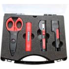 INTERCABLE - Handwerker-Set, 4-teilig im Kunststoffkoffer