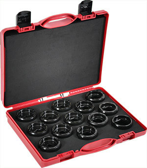 INTERCABLE - Presseinsatzset 6-300 mm² f. Cu DIN-Serie im Kunststoffkoffer, 14-teilig