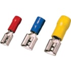 INTERCABLE - Isolierte Flachsteckhülse 0,5-1mm² 4,8 x 0,5 rot Messing PC