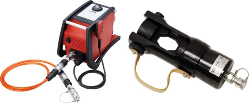 INTERCABLE - Hydraulische Akkupumpe Compact tragbar CP700EC mit PP230 (Presskopf)