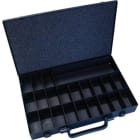 INTERCABLE - Metallkoffer leer 22 Fächer 50x370x235mm mit Griff
