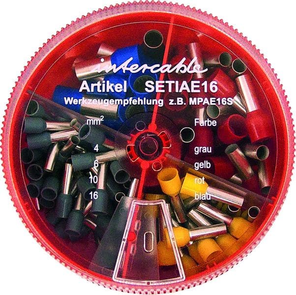 INTERCABLE - Streudose mit isolierten Aderendhülsen 4-16mm²
