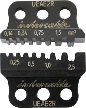 INTERCABLE - i-Rundpresseinsatz f. Aderendhülsen 0,14-2,5mm², 2x0,25-2x1,5mm²