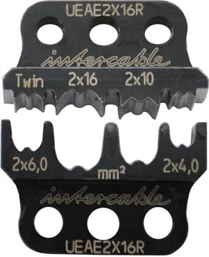 INTERCABLE - i-Rundpresseinsatz f. Zwillingsaderendhülsen 2x4-2x16mm²