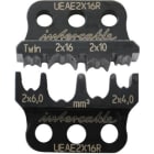 INTERCABLE - i-Rundpresseinsatz f. Zwillingsaderendhülsen 2x4-2x16mm²