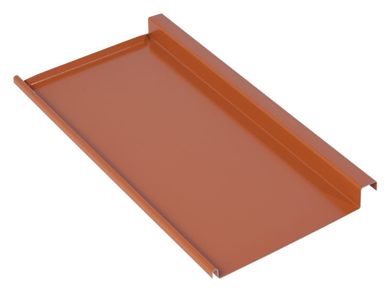 MARZARI - Metalldachplatte Typ HoFa20, verzinkt, Außenmaß:205 x 400 mm
