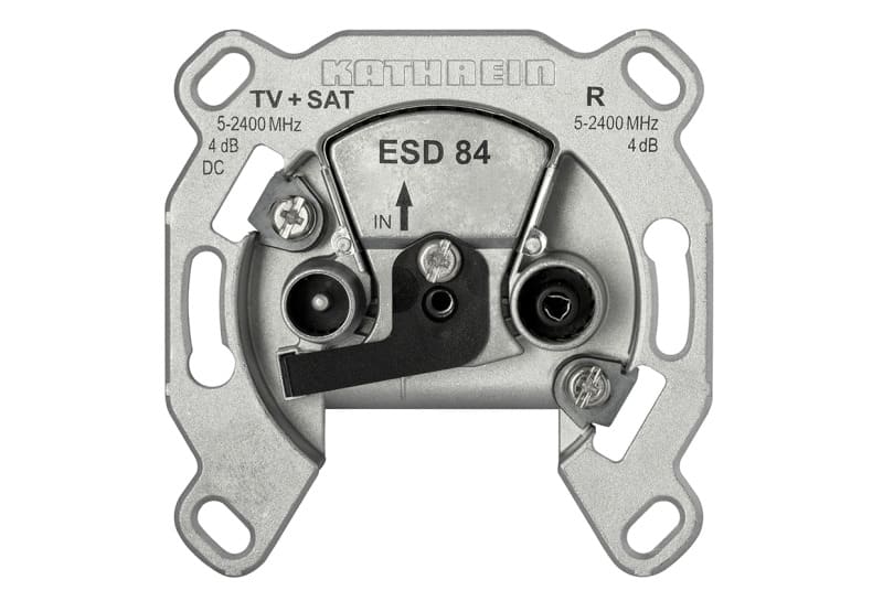 KATHREIN - Einzelanschlussdose 2fach 2x4-2400MHz DC-Durchl.