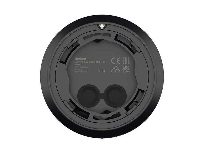 THEBEN AG - AP-Rahmen für Präsenzmelder LUXA 103 KNX und LUXORliving BI360, schwarz