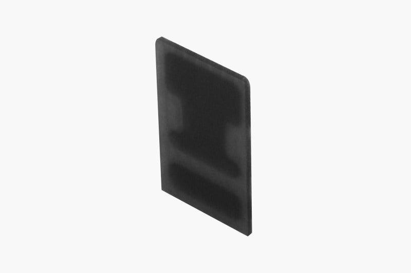 SMARTLED - U-Endkappe schwarz f. LED Profil VERSALLES ohne Kabelauslass