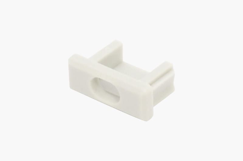 SMARTLED - PVC Endkappe für LED Profil Micro-ALU mit Kabelauslass