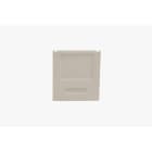 SMARTLED - PVC Endkappe für LED Montageprofil BETON ohne Kabelauslass