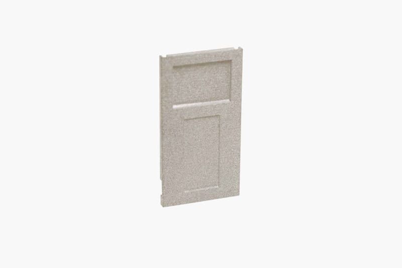 SMARTLED - PVC Endkappe für LED Trafoprofil BETON ohne Kabelauslass