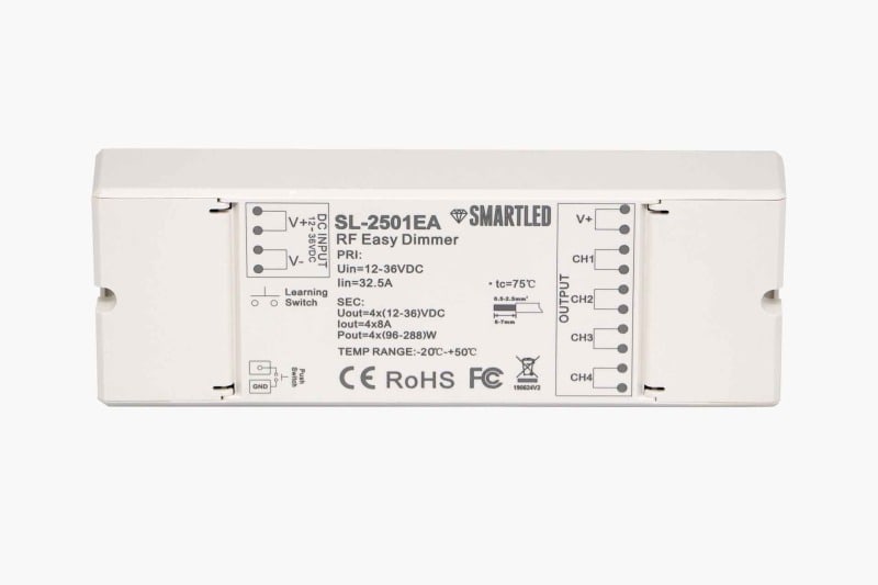 SMARTLED - LED Funk Dimmer Monochrom 4 x 8A SL-2501EA