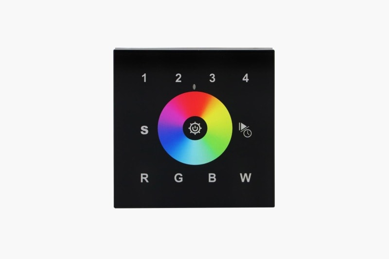 SMARTLED - 4 Zonen Funk Wandcontroller RGBW schwarz SR-2820(black)