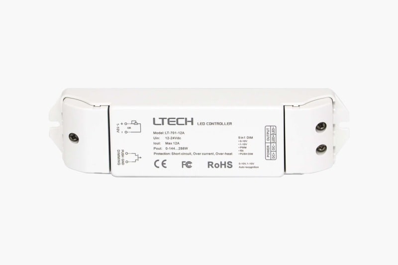 SMARTLED - LED 1-10V Dimmer 1 x 12A LT-701-12A