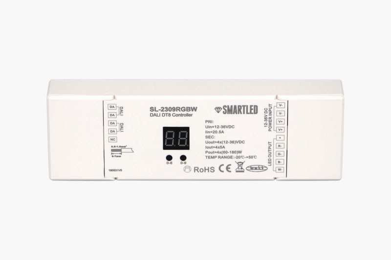 SMARTLED - LED Dali DT8 Dimmer RGBW 4 x 5A SL-2309RGBW