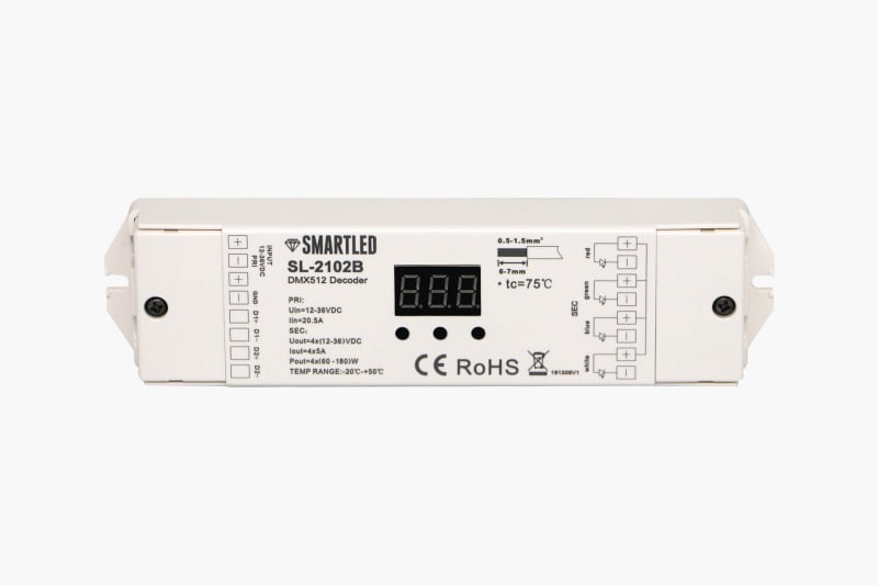 SMARTLED - LED DMX Decoder 4 x 5A SR-2102B