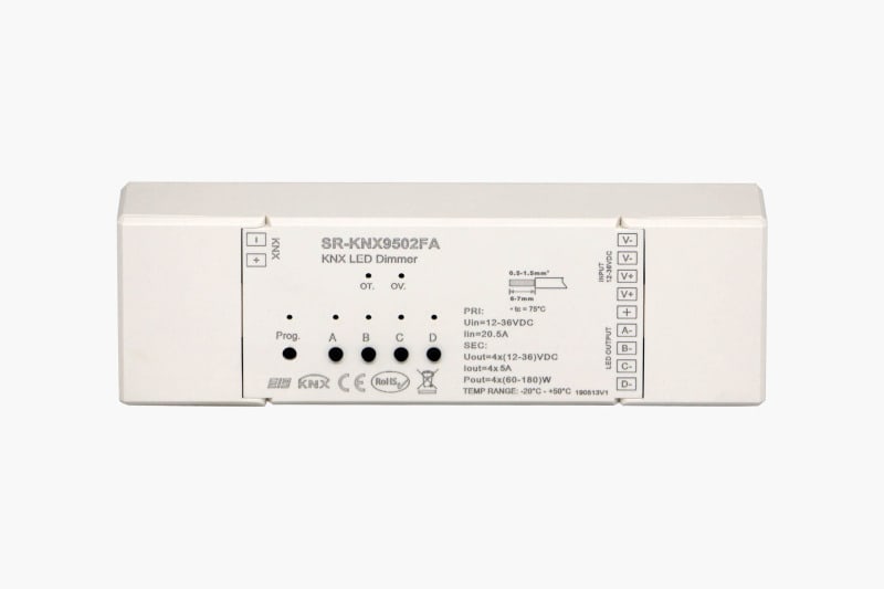 SMARTLED - LED KNX Dimmer Monochrom 4 x 5A SR-KNX9502FA