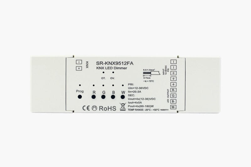 SMARTLED - LED KNX Dimmer RGBW 4 x 5A SR-KNX9512FA