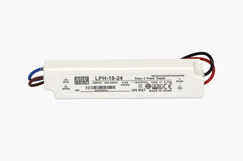 SMARTLED - MEANWELL Schaltnetzteil IP67 24VDC - 18W