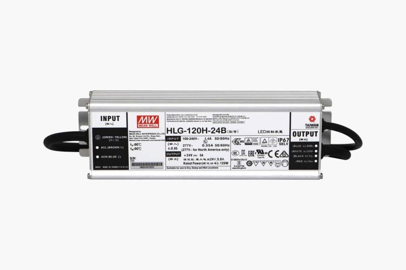 SMARTLED - MEANWELL Schaltnetzteil IP67 24VDC - 120W Dim.