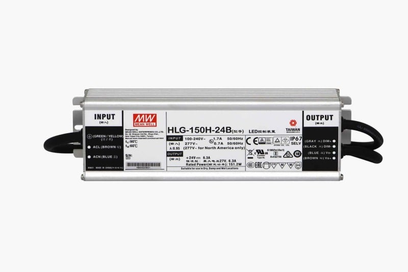 SMARTLED - MEANWELL Schaltnetzteil IP67 24VDC - 151W Dim.