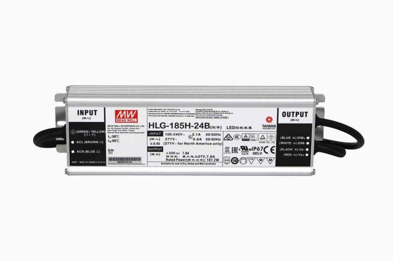 SMARTLED - MEANWELL Schaltnetzteil IP67 24VDC - 187W Dim.