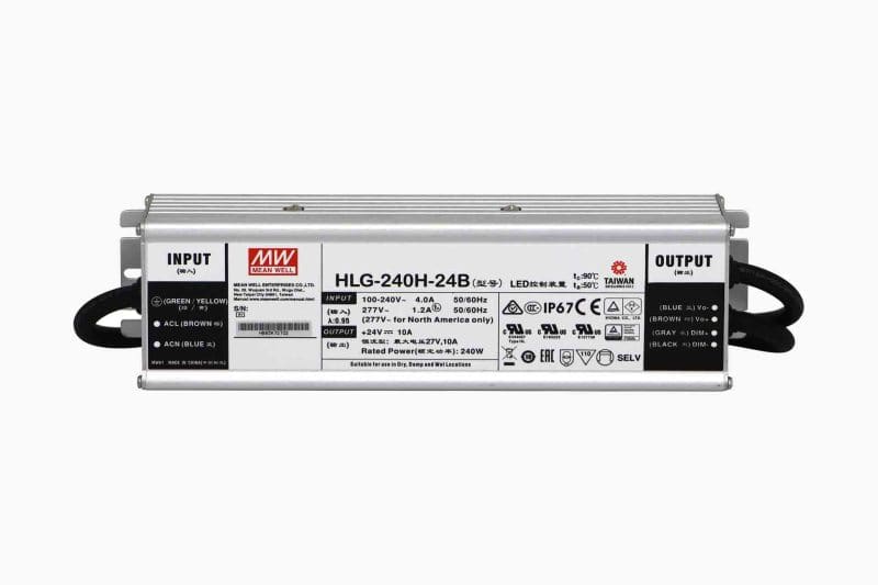 SMARTLED - MEANWELL Schaltnetzteil IP67 24VDC - 240W Dim.