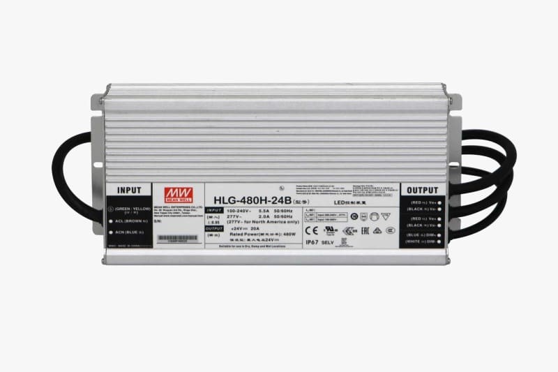 SMARTLED - MEANWELL Schaltnetzteil IP67 24VDC - 480W Dim.