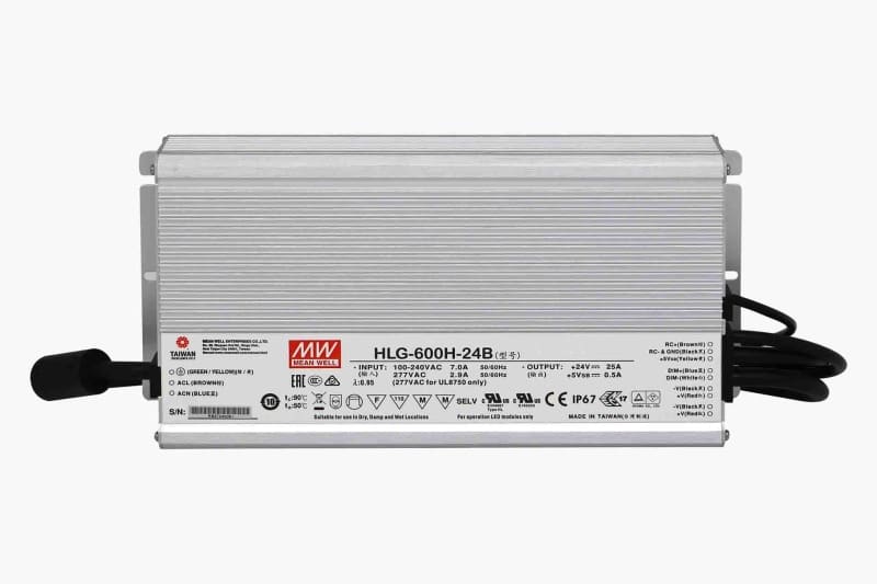 SMARTLED - MEANWELL Schaltnetzteil IP67 24VDC - 600W Dim.