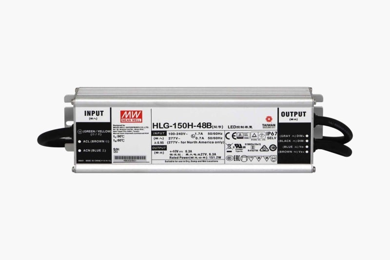 SMARTLED - MEANWELL Schaltnetzteil IP67 48VDC - 151W Dim.