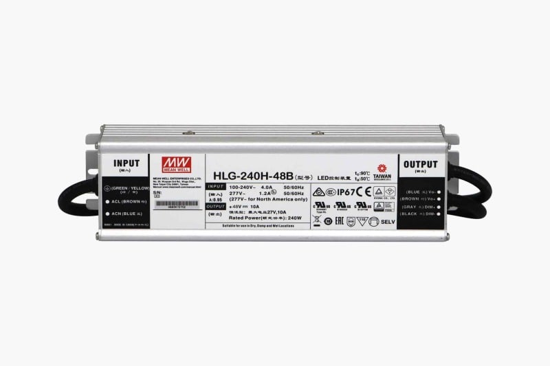 SMARTLED - MEANWELL Schaltnetzteil IP67 48VDC - 240W Dim.