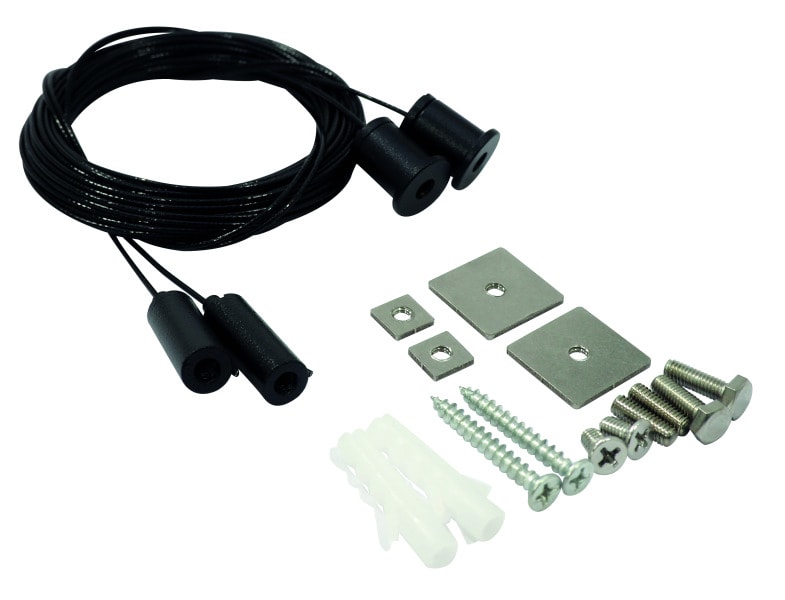 SMARTLED - LED Profil Seilabhängung universal schwarz