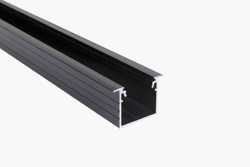 SMARTLED - ALUMINIUM LED PROFIL LADEO 2M SCHWARZ - schwarz eloxiert