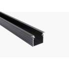 SMARTLED - ALUMINIUM LED PROFIL LADEO 2M SCHWARZ - schwarz eloxiert