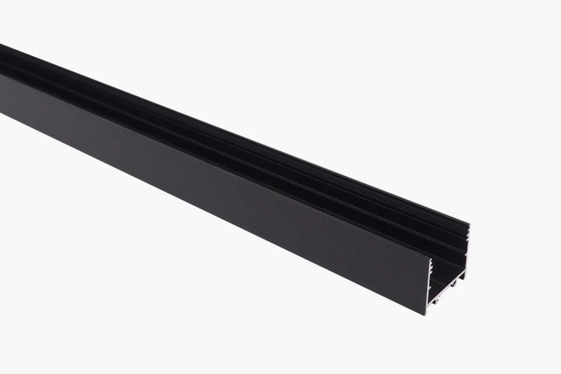 SMARTLED - ALUMINIUM LED PROFIL VAREO 2M SCHWARZ - schwarz eloxiert